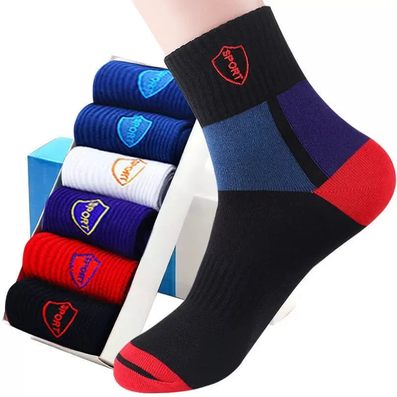 14 - 10 - 5 - 4 - 3 pairs - Men's Crew, Quarter Crew, and Ankle Socks Cotton Socks for All Seasons - Solid Color and Versatile