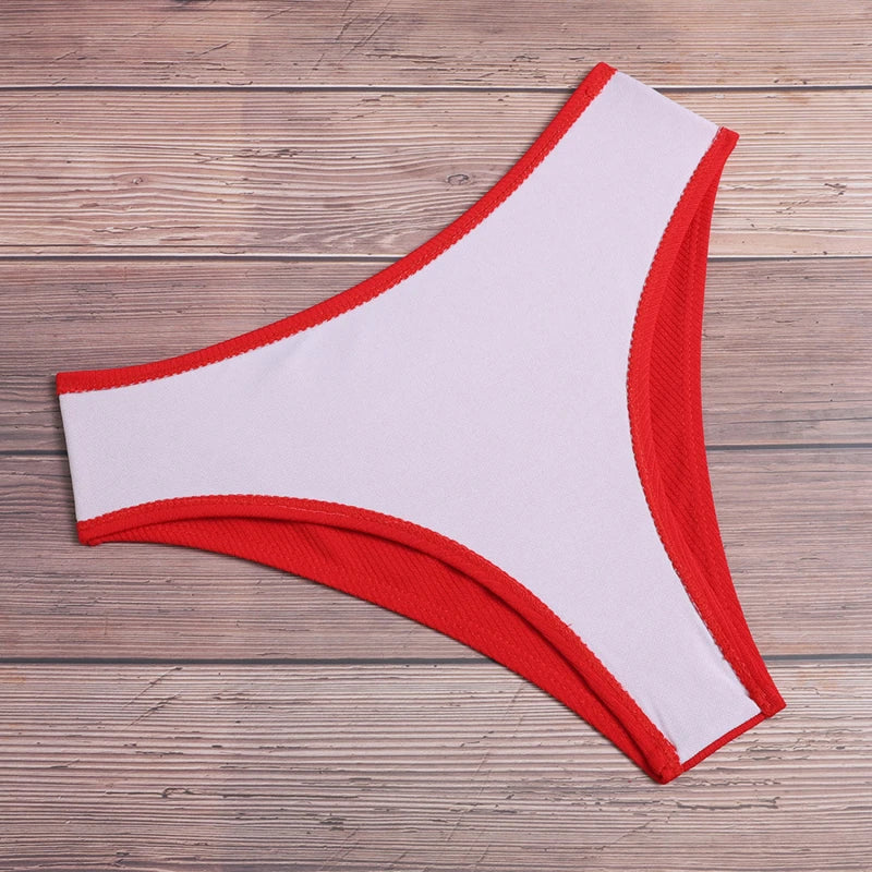 Women's High Waist Strapless Bikini
