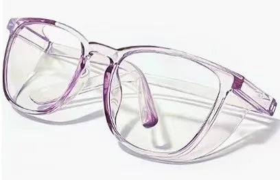 Clear Safety Glasses for Women and Men - Square, Anti Fog, Blue Light Blocking Glasses - Scratch Resistant Work Glass For Unisex &amp; Nurse