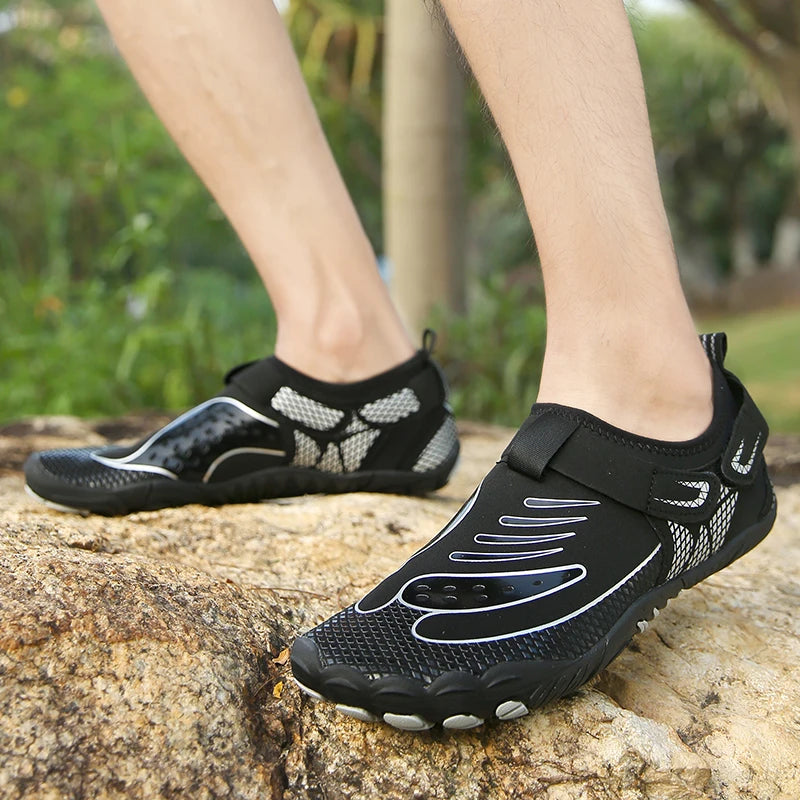 Unisex Swimming Shoes - Beach/Aqua Shoes - Quick Dry Barefoot Upstream Surfing Slippers - Hiking Water Shoes - Wading Unisex Sneakers