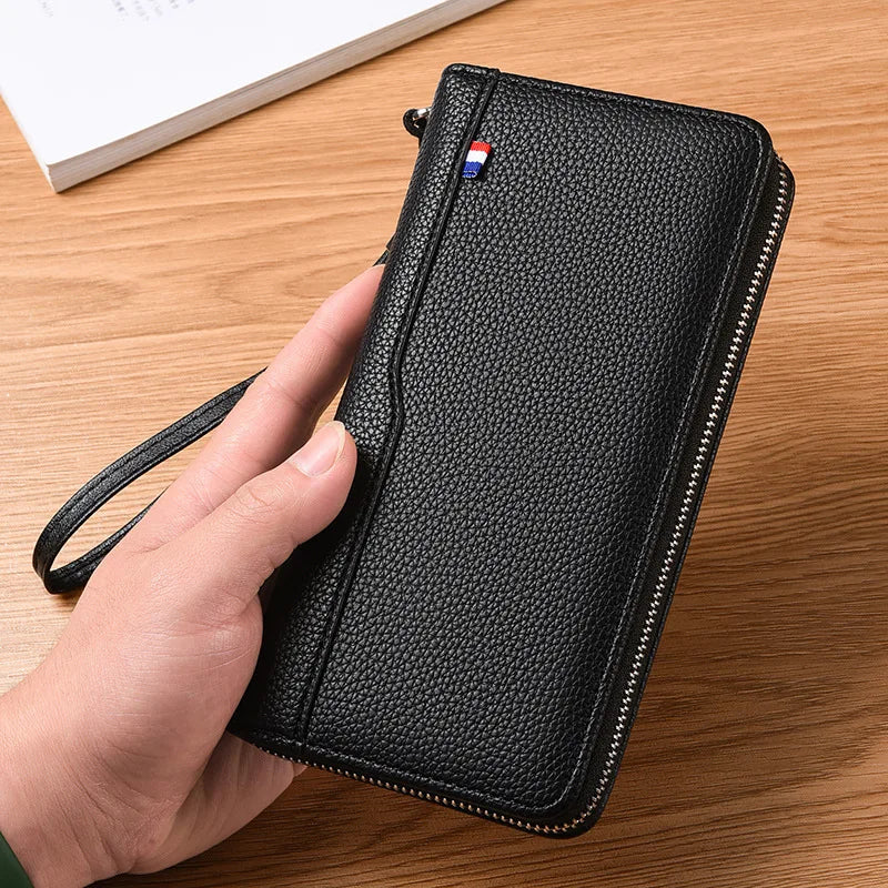 36 Slots Wallet - Split - Solid Man Purse - Business Credit Card Holder - RFID Blocking - Anti-Theft Phone Bag