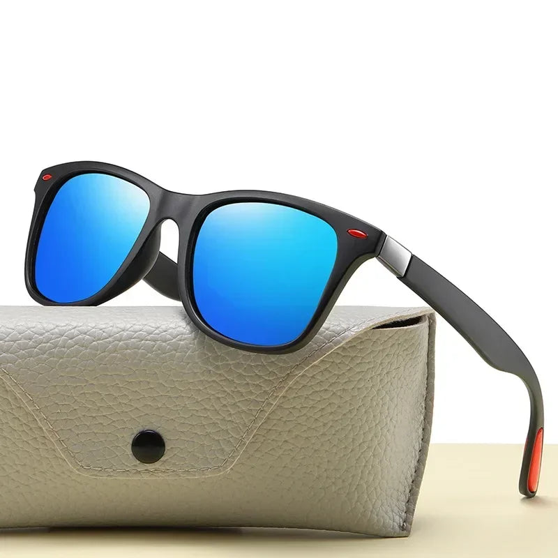 Fashion Vintage Square Polarized Sunglasses - Classic Driving, Fishing, Brand Designer Sun Glasses - Retro Shades - UV400 Eyewear
