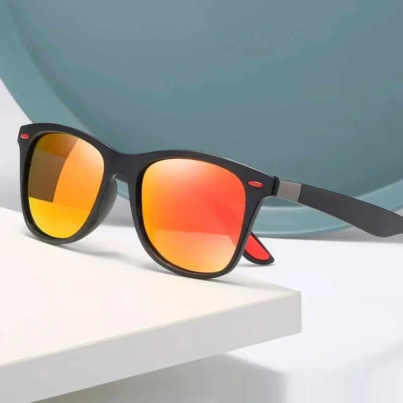 Fashion Vintage Square Polarized Sunglasses - Classic Driving, Fishing, Brand Designer Sun Glasses - Retro Shades - UV400 Eyewear
