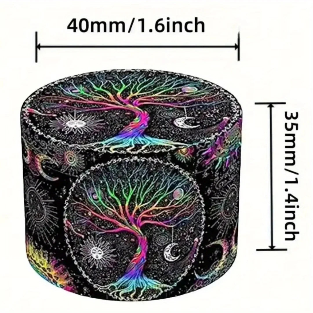 2/2.5 inch Boho Tree Metal 4-Layer Herb Grinder