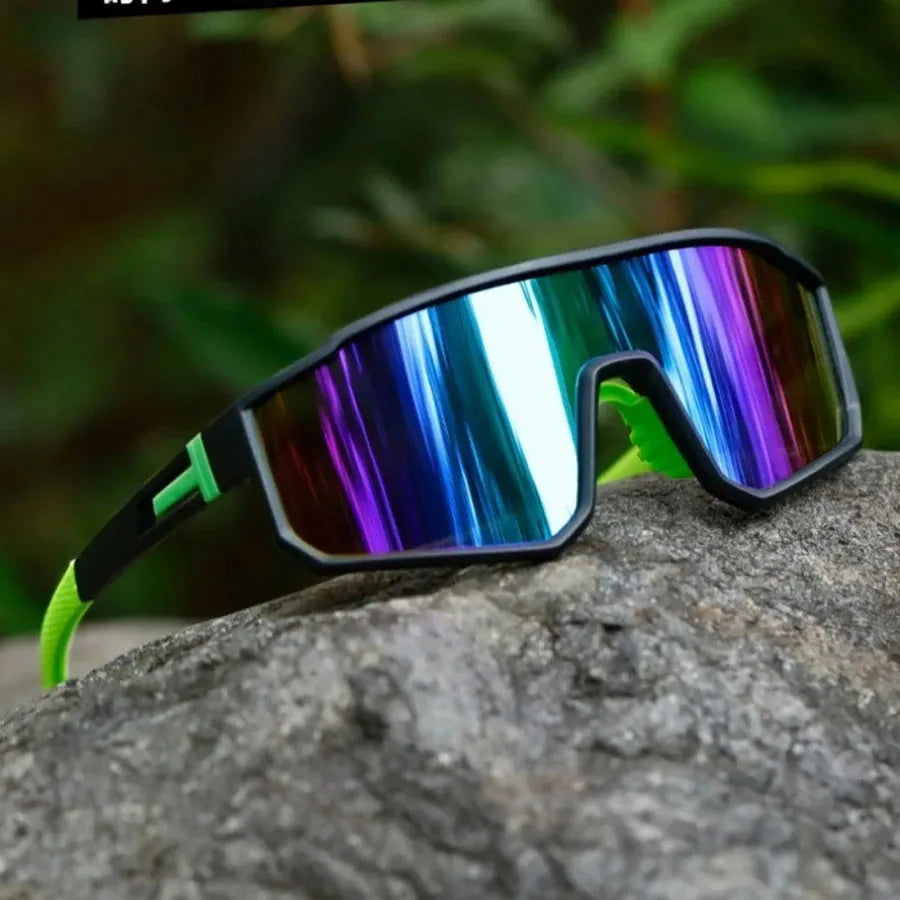 Men's Oversized Cycling Glasses - Bicycle Windproof Colorful Coating Sunglasses - Outdoor Sports - Motorcycle