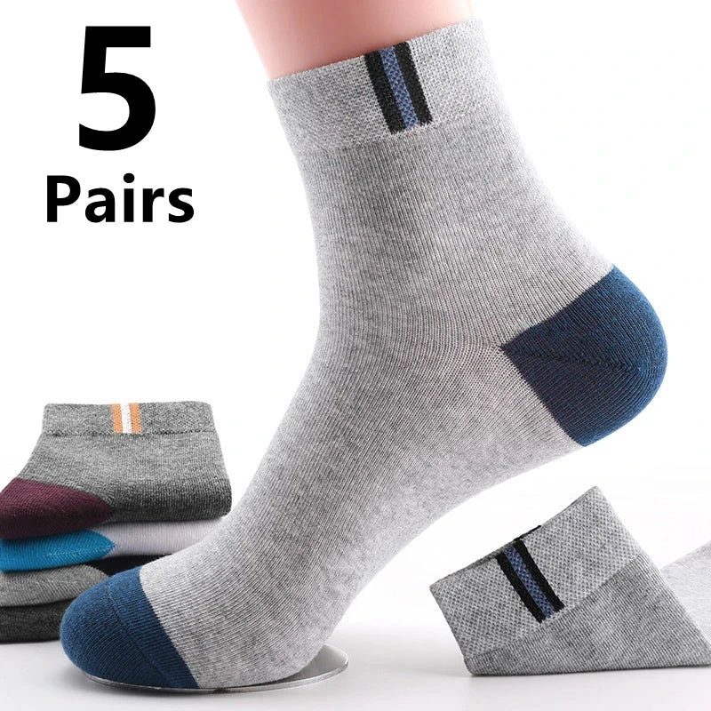 30 - 10 - 6 - 5 - 4 - 3 pairs - Men's Cotton Breathable Comfortable Ankle Socks