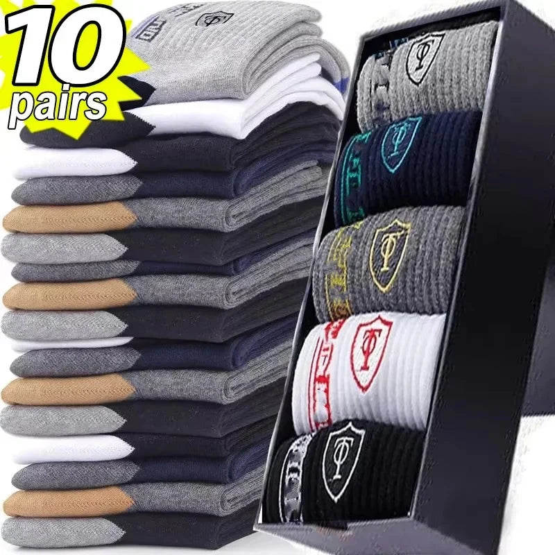 30 - 10 - 6 - 5 - 4 - 3 pairs - Men's Cotton Breathable Comfortable Ankle Socks