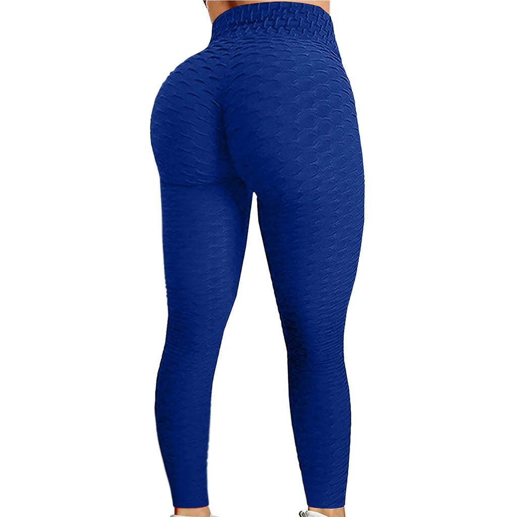 Women's Yoga Leggings - Fitness, Running, High-Waist, Slim Pants - Push Up Sports, Gym, Quick-Dry, Jogging, Workout Pants - view 9 of 17