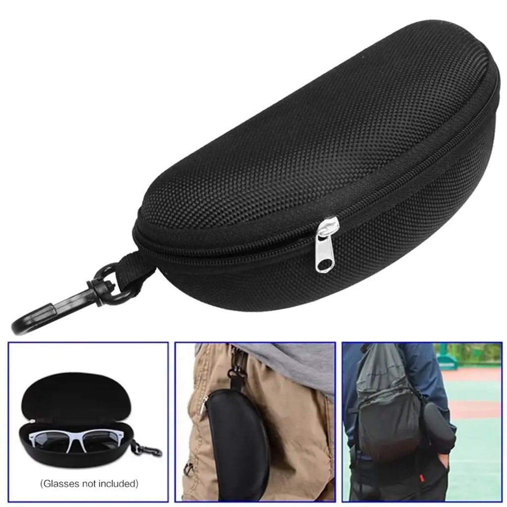 Sunglasses Storage Box - Portable Anti-Stress Travel Zipper - Eyeglasses, Frame Glasses, Case
