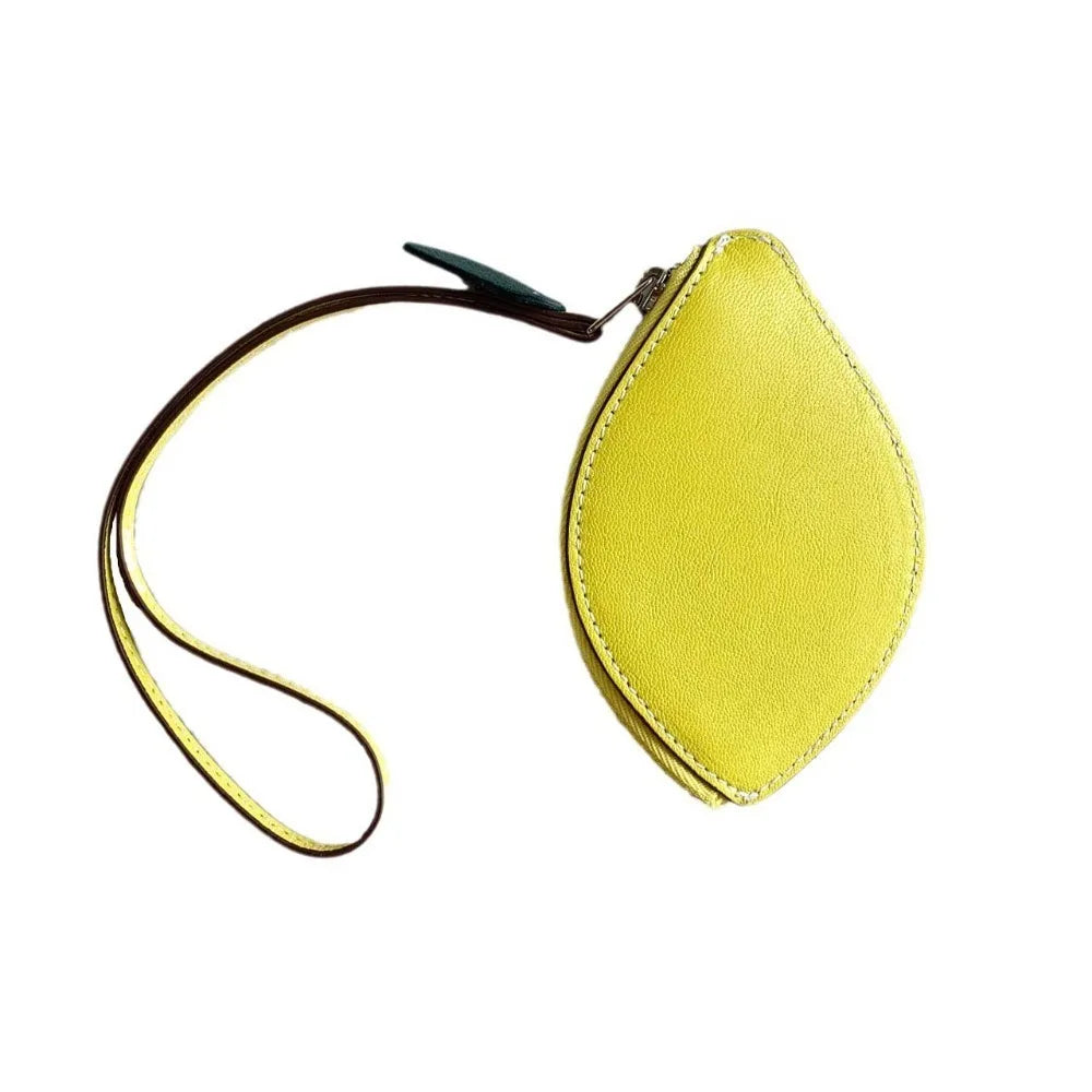 Fruit Shape Coin Purse - Cherry, Strawberry, Cute PU Leather Pendant Bags - Korean Style Keychain - Earphone Bag - Mini Storage Bag