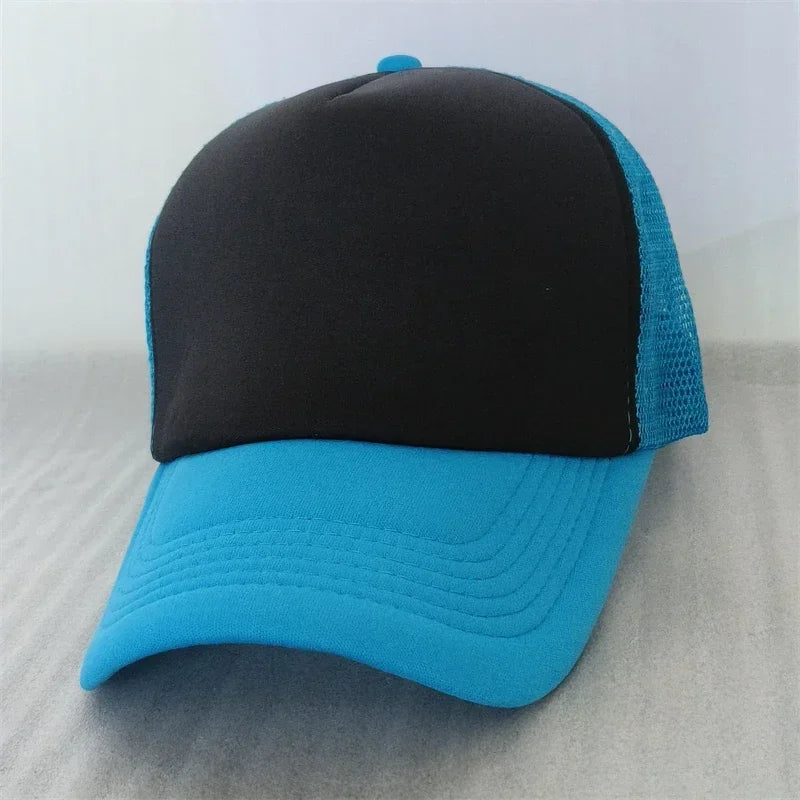 Customize Trucker Cap Unisex - Heat Transfer Logo - Mesh Caps - Summer Adjustable Foam Trucker Hat