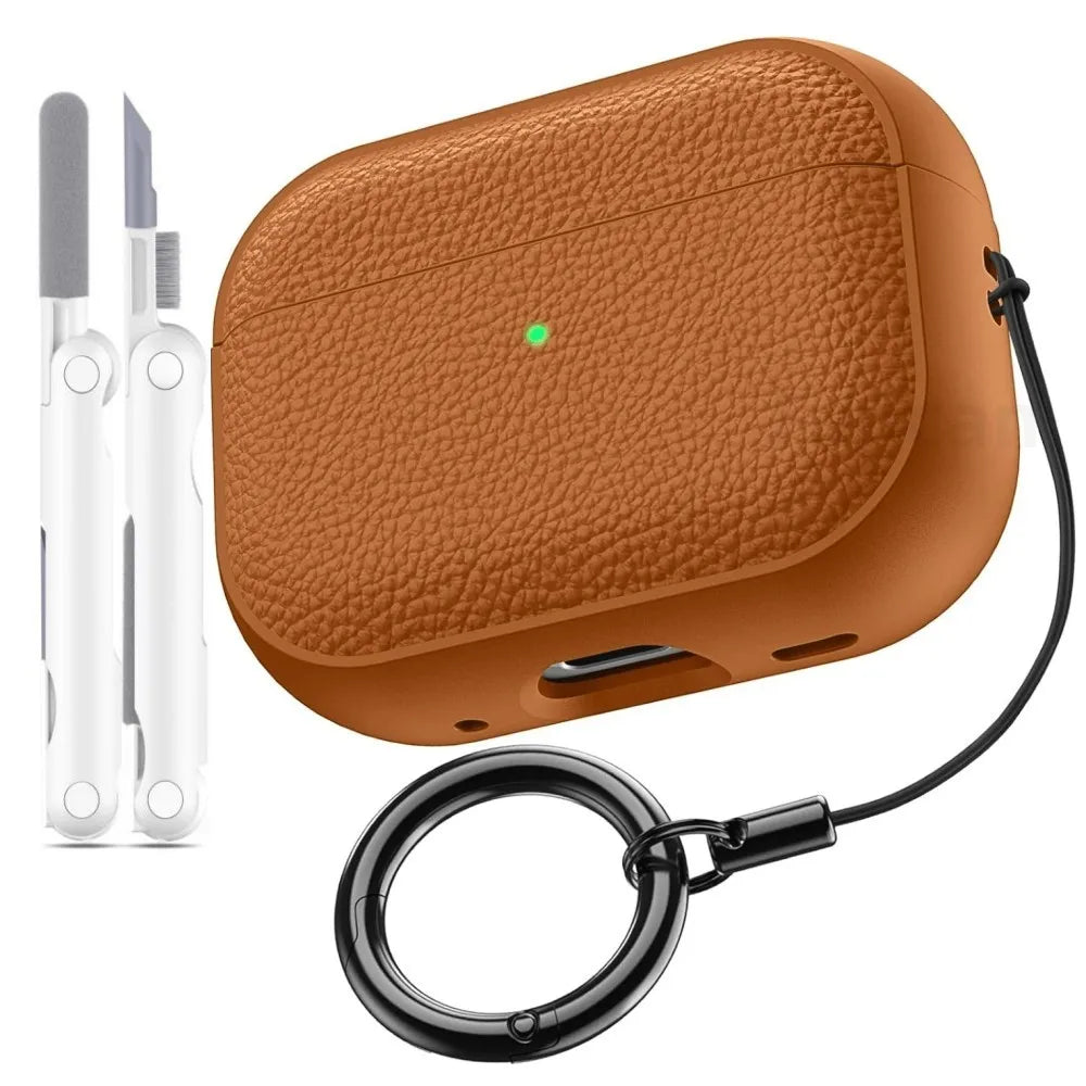 Luxury Leather Pattern Case For Airpods Pro 3