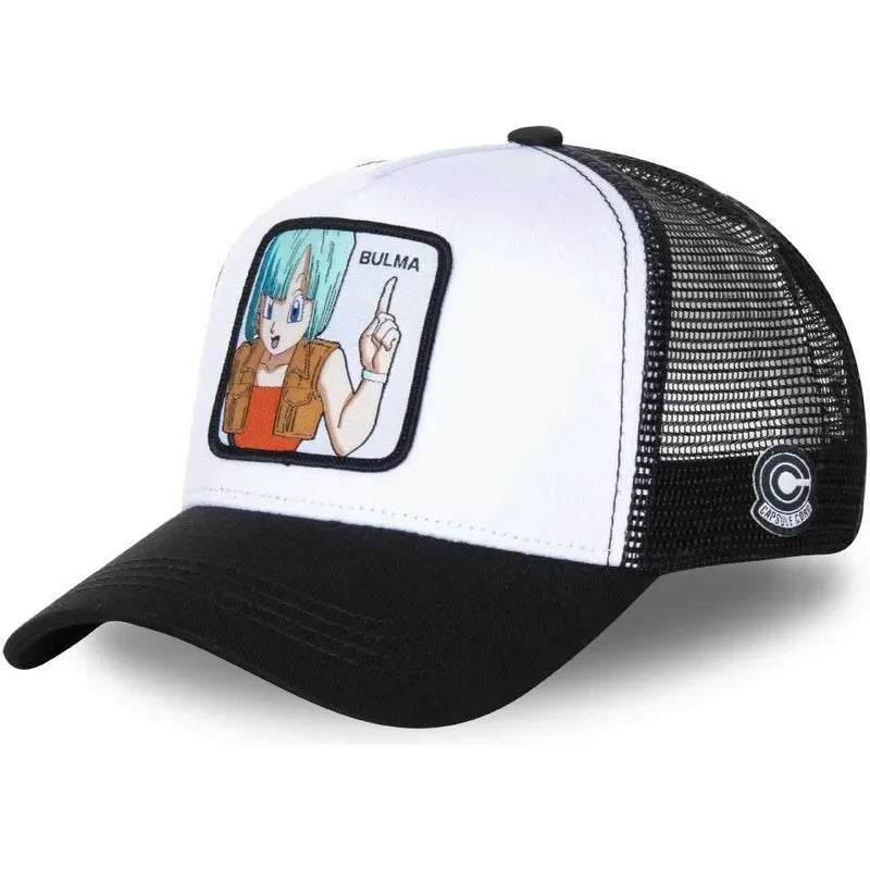 Dragon Ball Buu Goku Cap - Travel - Peaked Cap - Embroidery - Hip-Hop Cap Style - Sun Visor Adjustable - Trucker Mesh Cap