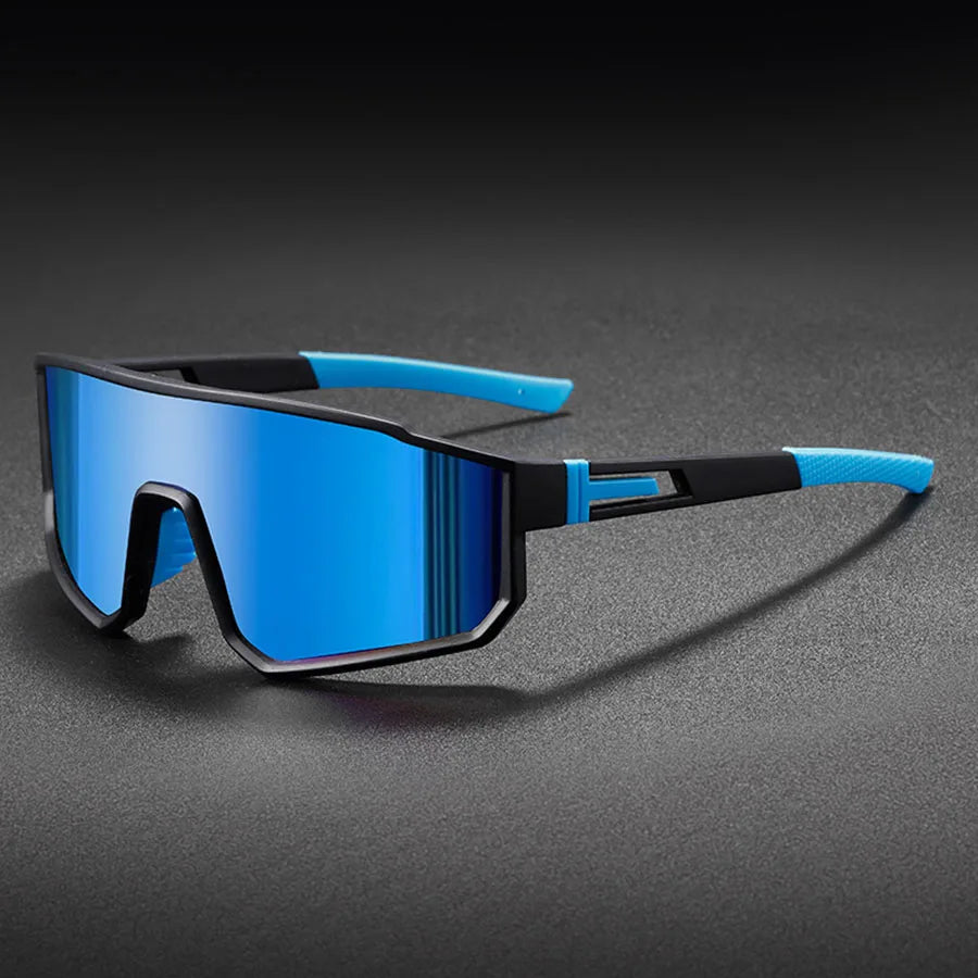 Men's Oversized Cycling Glasses - Bicycle Windproof Colorful Coating Sunglasses - Outdoor Sports - Motorcycle
