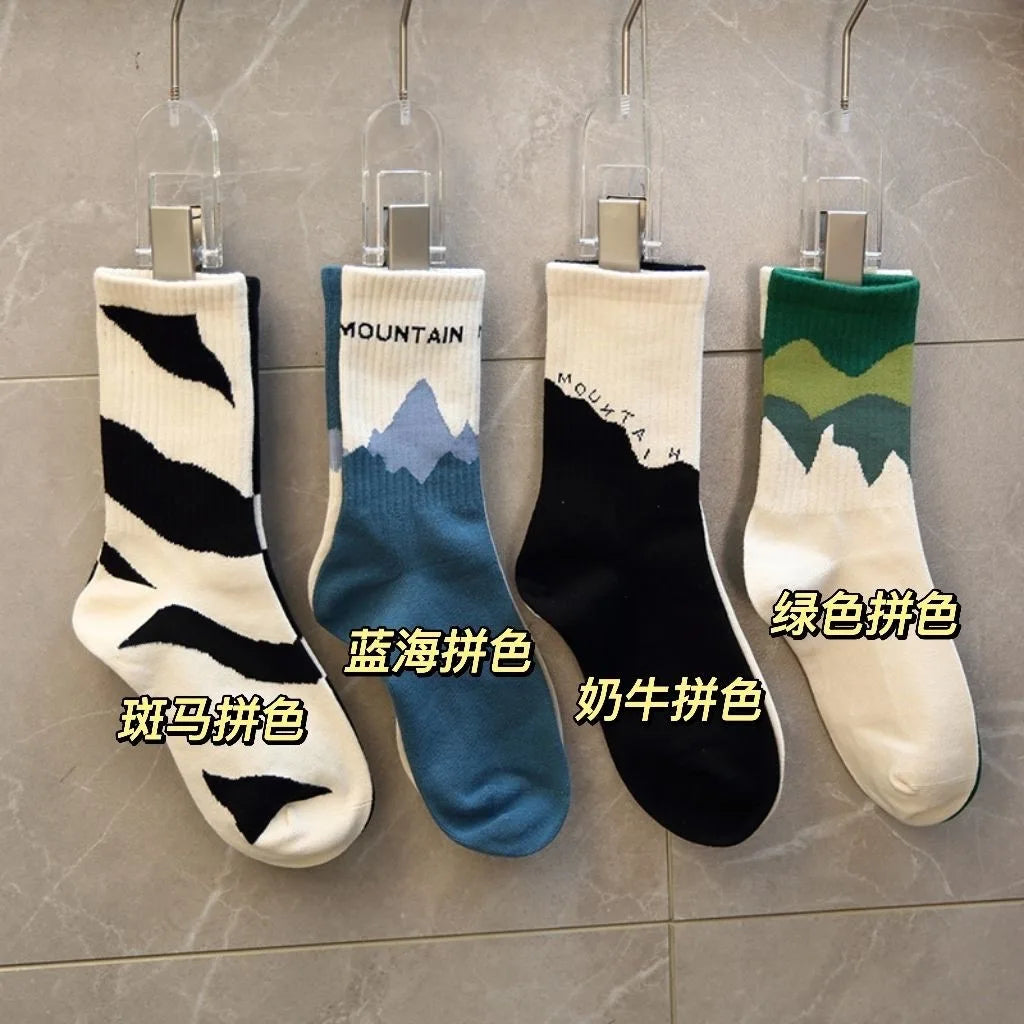 14 - 10 - 5 - 4 - 3 pairs - Men's Crew, Quarter Crew, and Ankle Socks Cotton Socks for All Seasons - Solid Color and Versatile