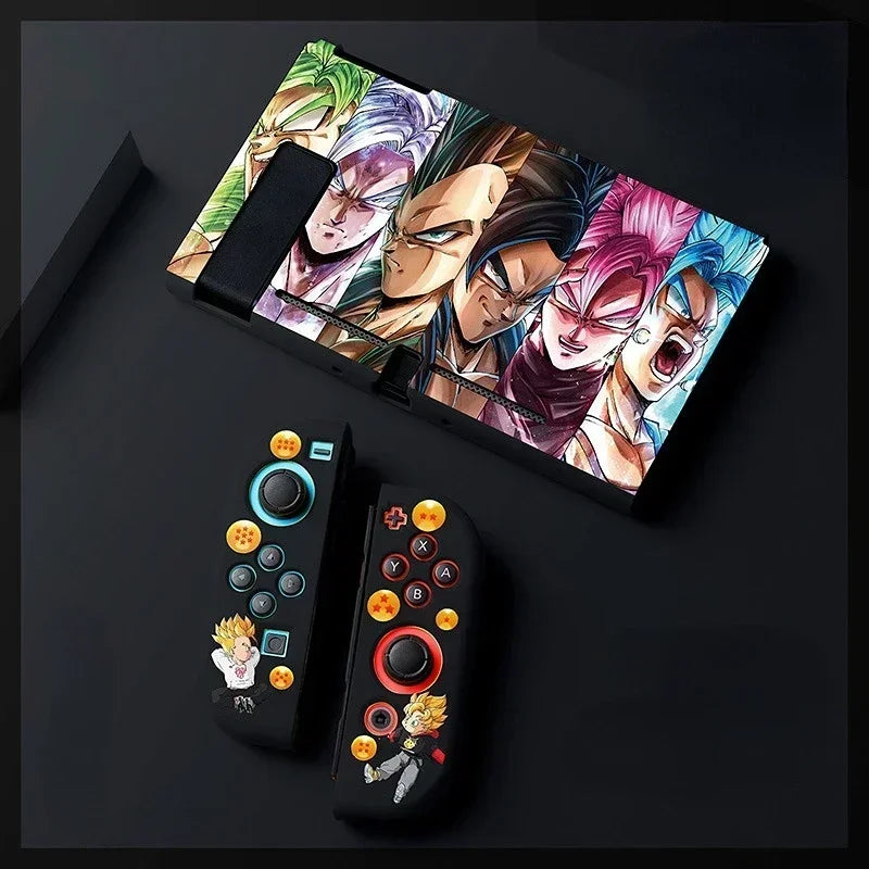 Dragon Ball Son Goku Soft Shell Protective Case for Nintendo Switch OLED Case Anti-vibration Protective Case