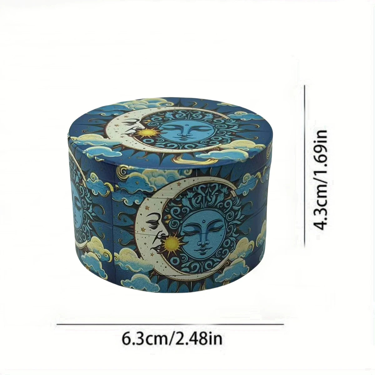 2/2.5 inch Boho Tree Metal 4-Layer Herb Grinder