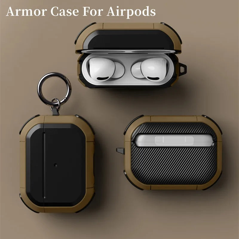 Armor Protective Case For AirPods Pro 2nd Generation AirPods 4 3rd 3 2 1st Gen Cover Accessories Shockproof Coque Capa Funda - view 2 of 16