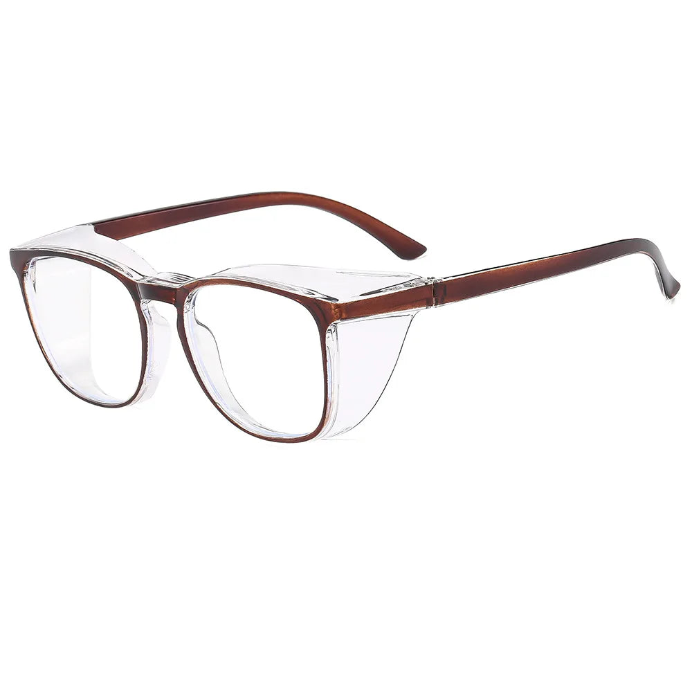 Clear Safety Glasses for Women and Men - Square, Anti Fog, Blue Light Blocking Glasses - Scratch Resistant Work Glass For Unisex &amp; Nurse