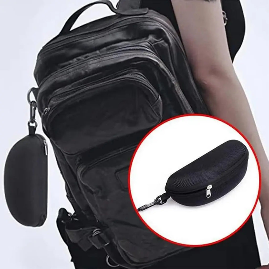 Sunglasses Storage Box - Portable Anti-Stress Travel Zipper - Eyeglasses, Frame Glasses, Case