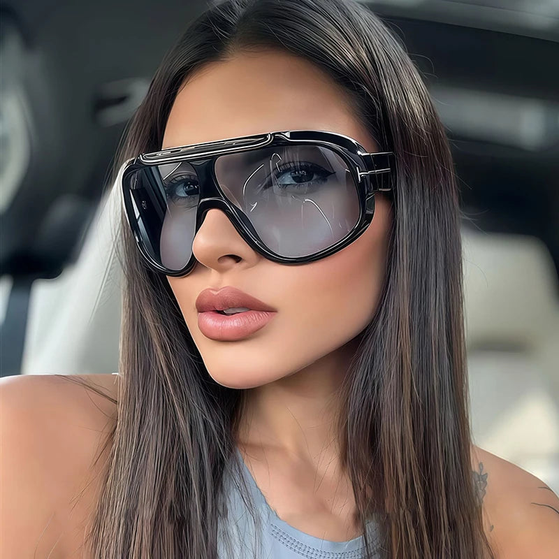 Big Aviator Sunglasses - Women's and Men's Fashion - Oversized Lady's Sun Glasses - Stylish Summer Holiday Shades