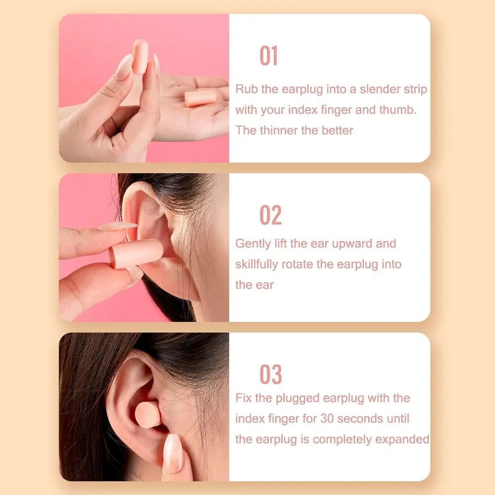 Anti-noise Ear Plugs - 10/24/60/120 Pcs