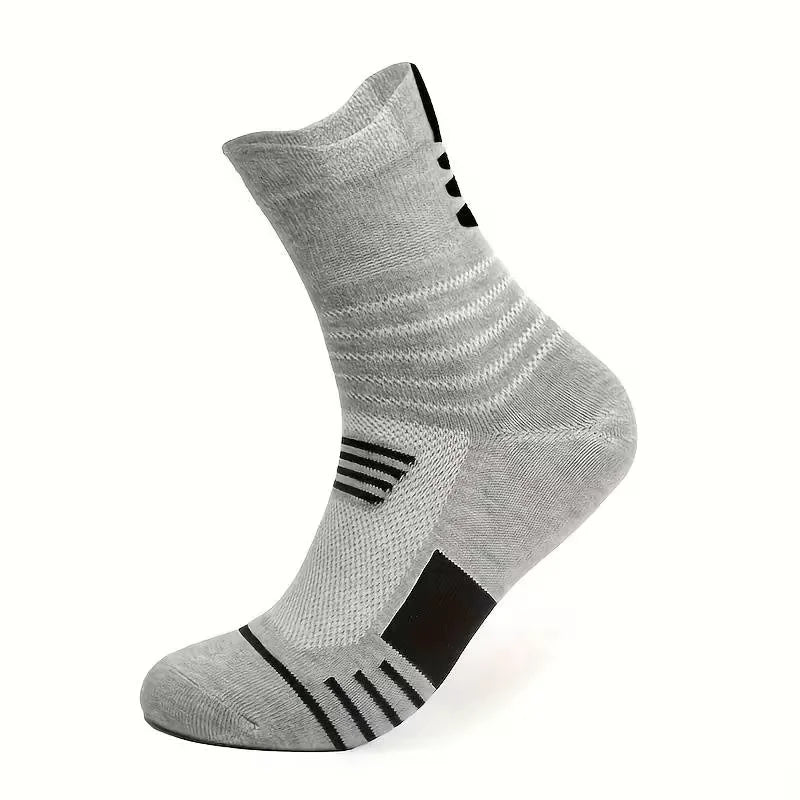 14 - 10 - 5 - 4 - 3 pairs - Men's Crew, Quarter Crew, and Ankle Socks Cotton Socks for All Seasons - Solid Color and Versatile