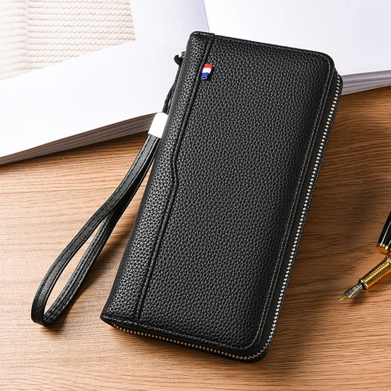 36 Slots Wallet - Split - Solid Man Purse - Business Credit Card Holder - RFID Blocking - Anti-Theft Phone Bag