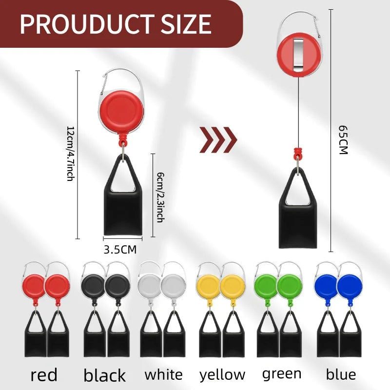 Lighter Leash Retractable Keychain With Clip Anti-Loss