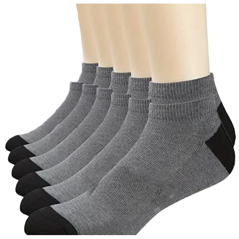 14 - 10 - 5 - 4 - 3 pairs - Men's Crew, Quarter Crew, and Ankle Socks Cotton Socks for All Seasons - Solid Color and Versatile