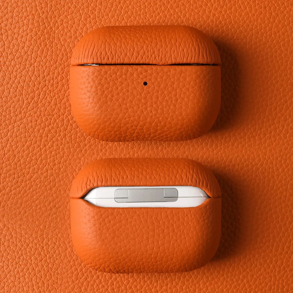 Genuine Leather Case For Airpods 4, 3, 2, 1 Pro - Luxury Handmade Wireless Bluetooth Earphone Box Protective Shell