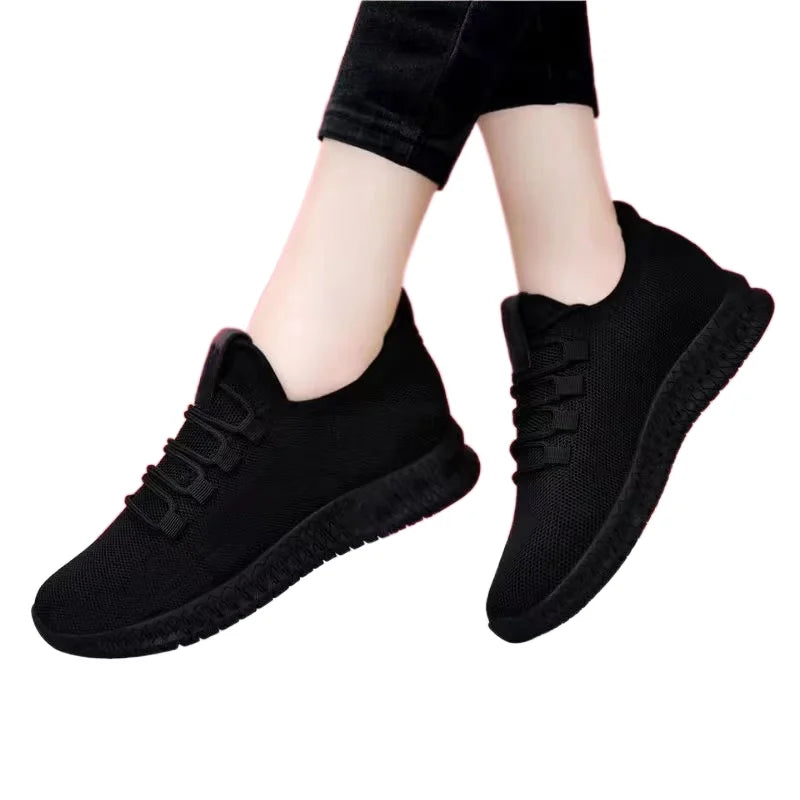 Women's Breathable Non-slip Platform Casual Shoes - Korean Running Shoes