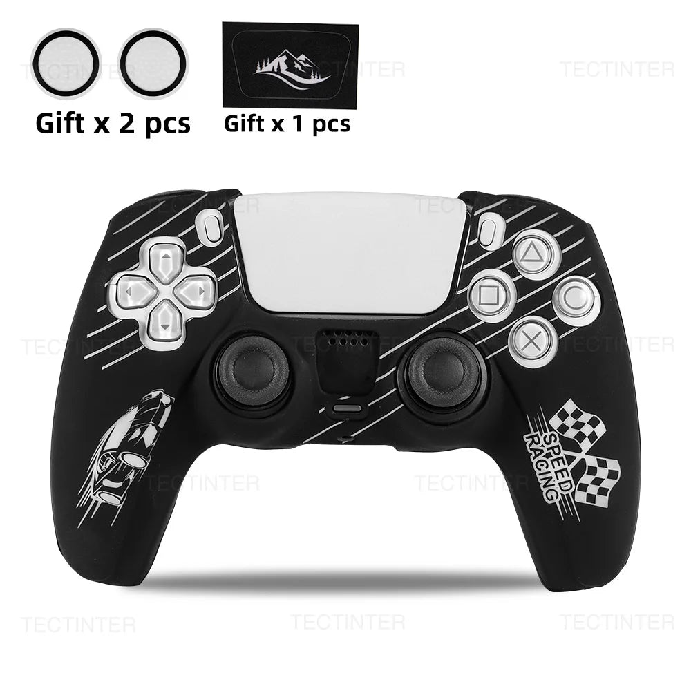 Protective Anti-slip Silicone Cover Skin for Playstation 5 Controller