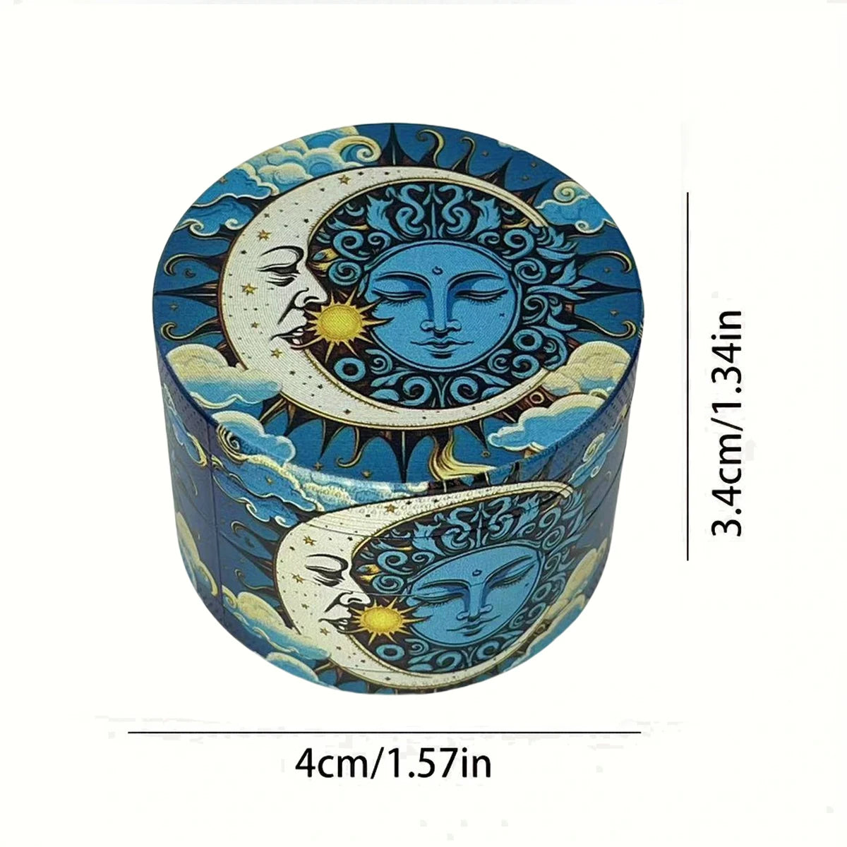 2/2.5 inch Boho Tree Metal 4-Layer Herb Grinder