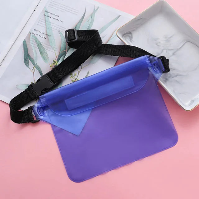 Waterproof Dry Bag Pouch for Phone with Adjustable Waist Strap