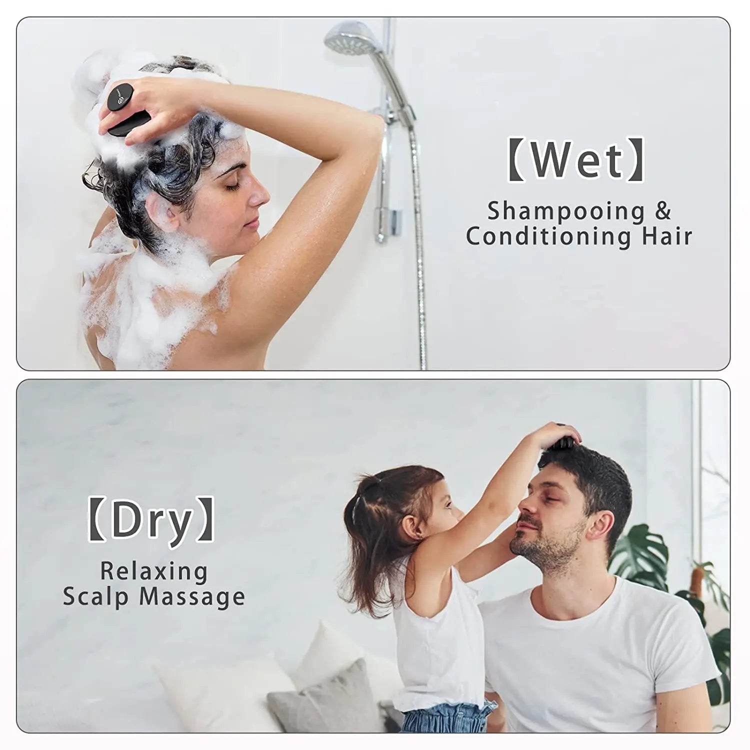 Silicone Shampoo Brush - Hair Scalp Massager