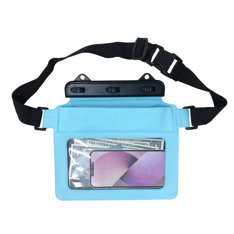 Waterproof Dry Bag Pouch for Phone with Adjustable Waist Strap Thick