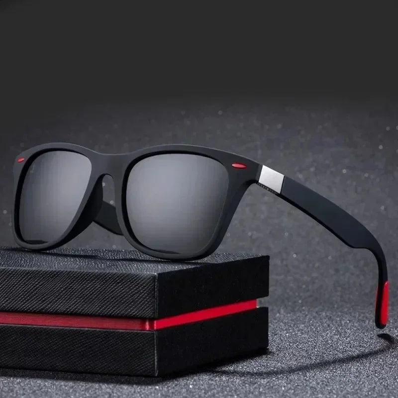 Fashion Vintage Square Polarized Sunglasses - Classic Driving, Fishing, Brand Designer Sun Glasses - Retro Shades - UV400 Eyewear