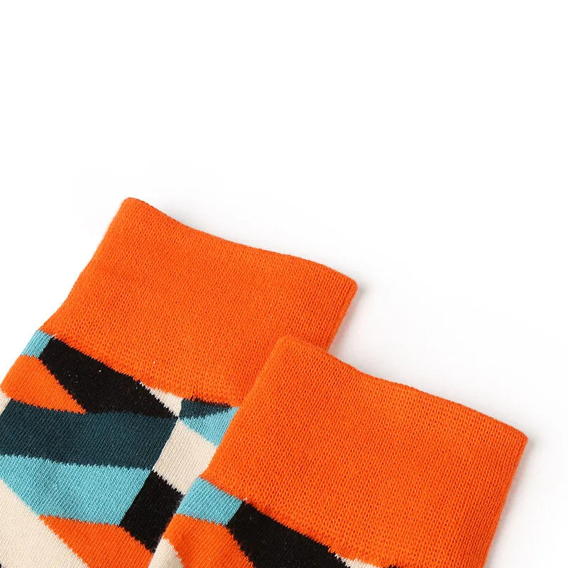 5 pairs - New Men's and Women's Cotton Socks - Casual Colorful Socks - Crew Socks - Street Skateboard Socks - Happy, Funny, Harajuku, Sox, Meias