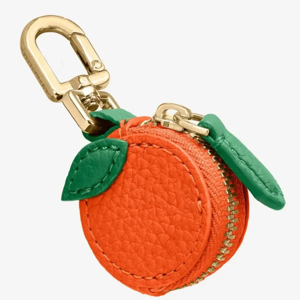 Fruit Shape Coin Purse - Cherry, Strawberry, Cute PU Leather Pendant Bags - Korean Style Keychain - Earphone Bag - Mini Storage Bag