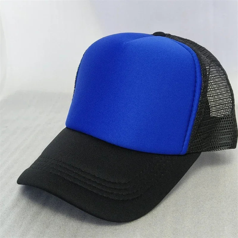 Customize Trucker Cap Unisex - Heat Transfer Logo - Mesh Caps - Summer Adjustable Foam Trucker Hat
