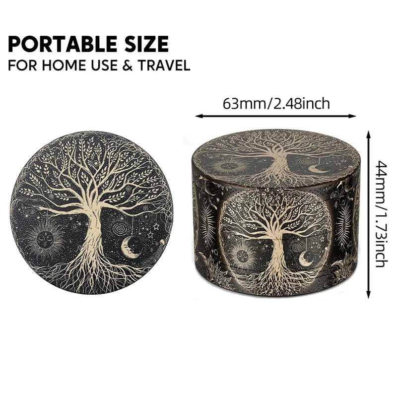 Mini Metal Herb Grinders - 4 Layers 63 mm - Zinc Alloy Tobacco Dry Herbal Grass Grinder