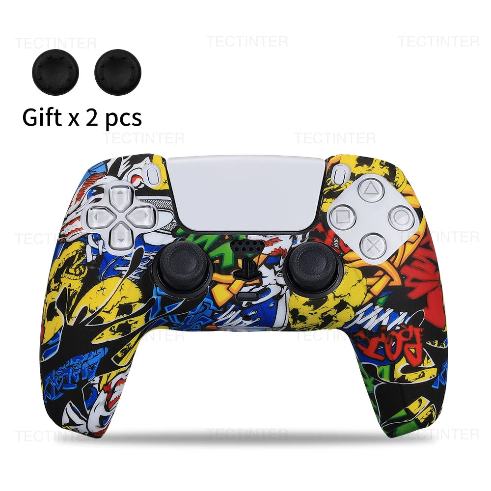 Protective Anti-slip Silicone Cover Skin for Playstation 5 Controller
