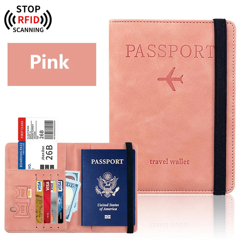 Passport Holder for Travel Essentials - Passport Wallet Cover Case for Travel Accessories - Passport Book Holder