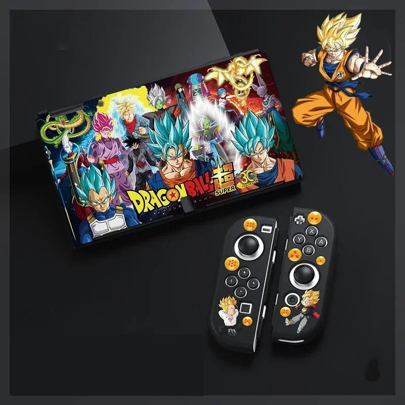 Dragon Ball Son Goku Soft Shell Protective Case for Nintendo Switch OLED Case Anti-vibration Protective Case