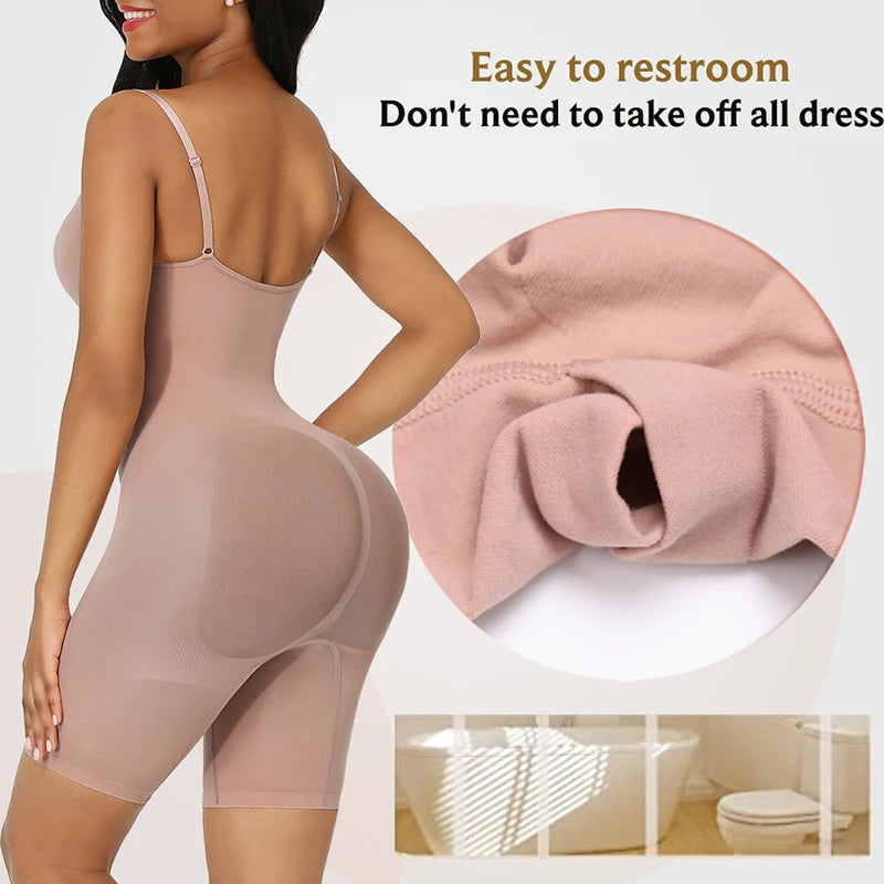 Women Colombianas Corset Slimming Butt Lifter Full Body Shaper Seamless Bodysuit Compression Open Crotch Push Up Shapewear