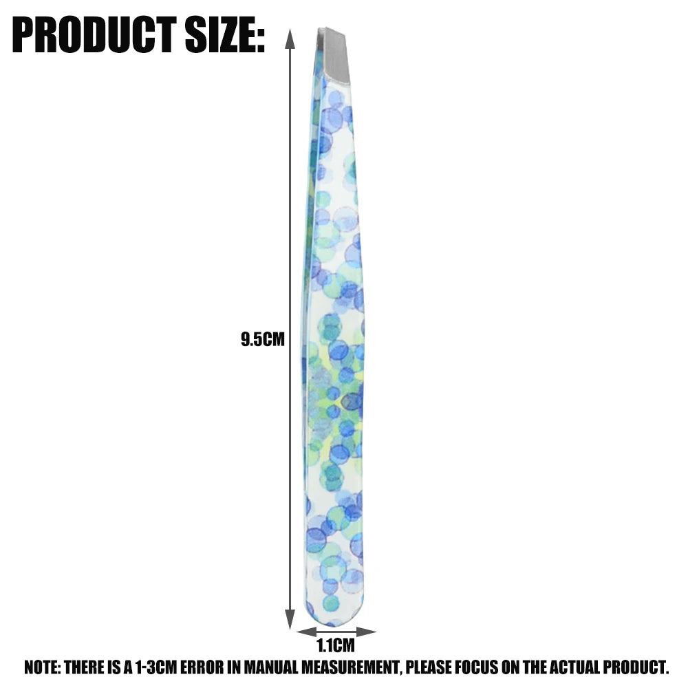 Colorful Eyebrow Tweezers - Professional Stainless Steel Tweezers For Men and Women - Beauty Clips - Facial Hair Removal - Makeup Tools