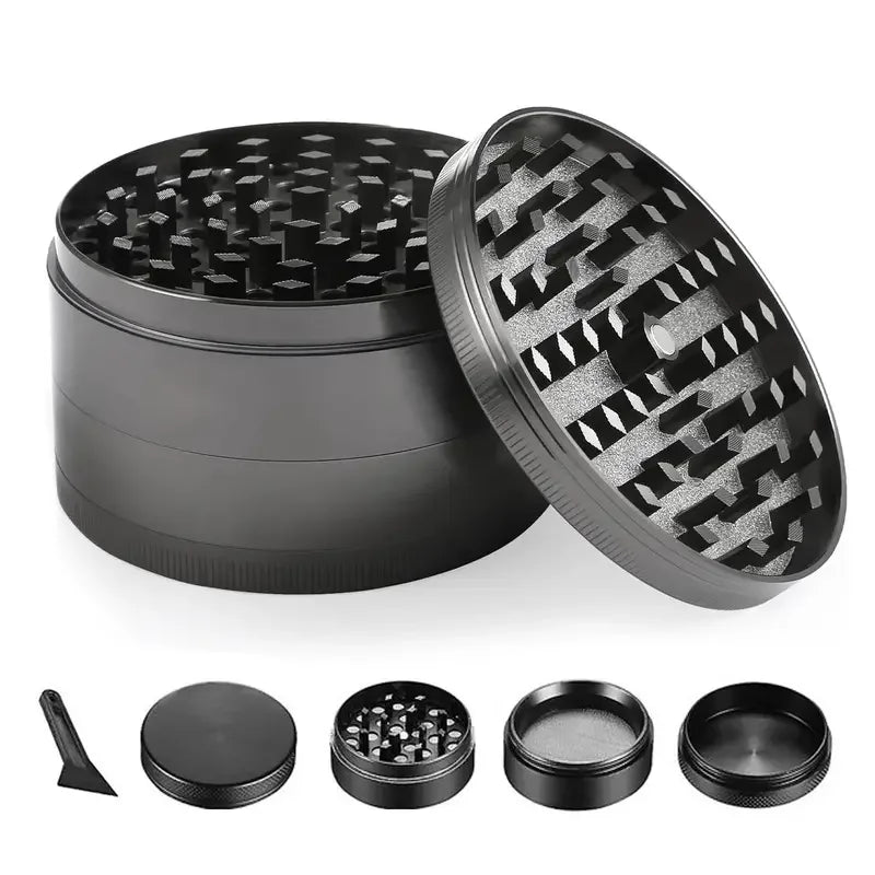 Mini Metal Herb Grinders - 4 Layers 63 mm - Zinc Alloy Tobacco Dry Herbal Grass Grinder