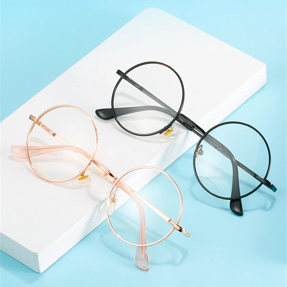 Photochromic Men's Blue Light Blocking Glasses Retro UV400 Anti Glare Round Color Changing Sunglasses Computer Shades