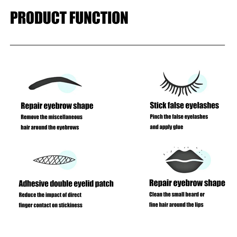 Colorful Eyebrow Tweezers - Professional Stainless Steel Tweezers For Men and Women - Beauty Clips - Facial Hair Removal - Makeup Tools